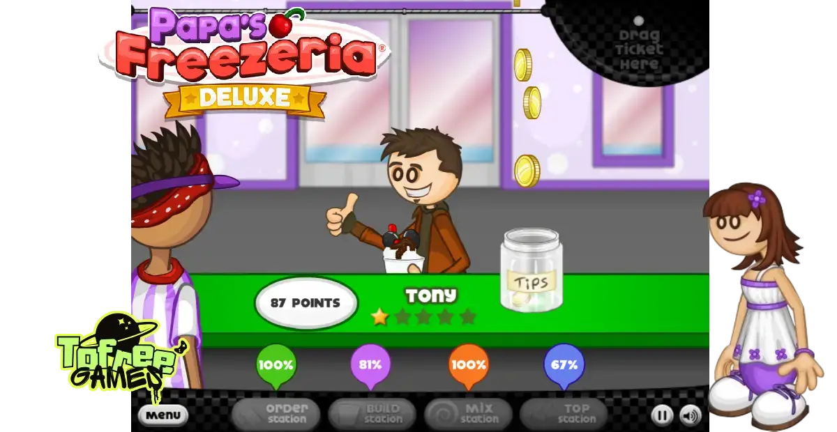 Play Online Papa's Freezeria For Free
