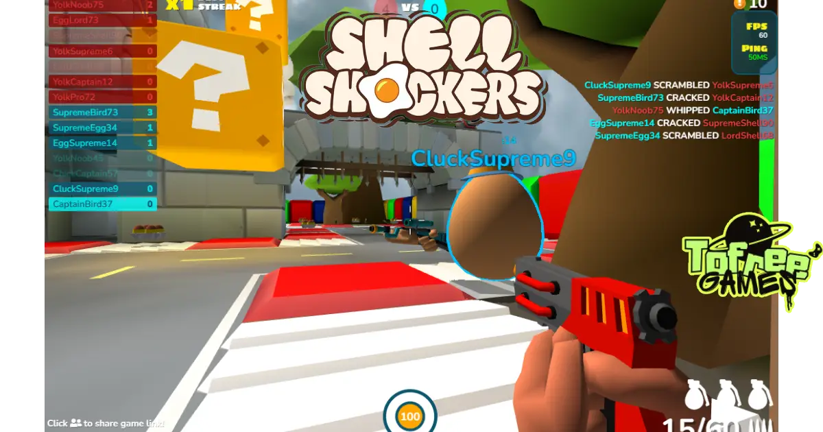 Play Online Shell Shockers For free